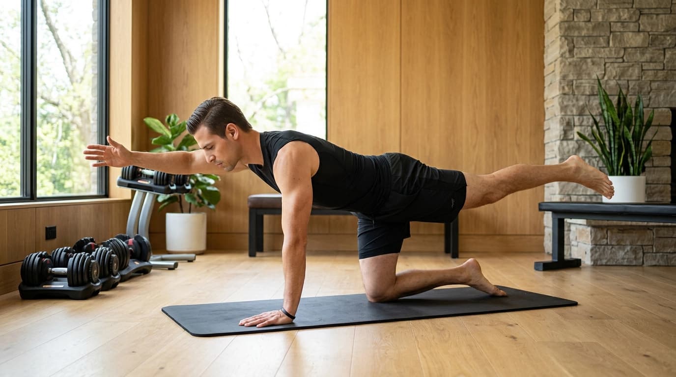 Bird Dog for back and trunk stability