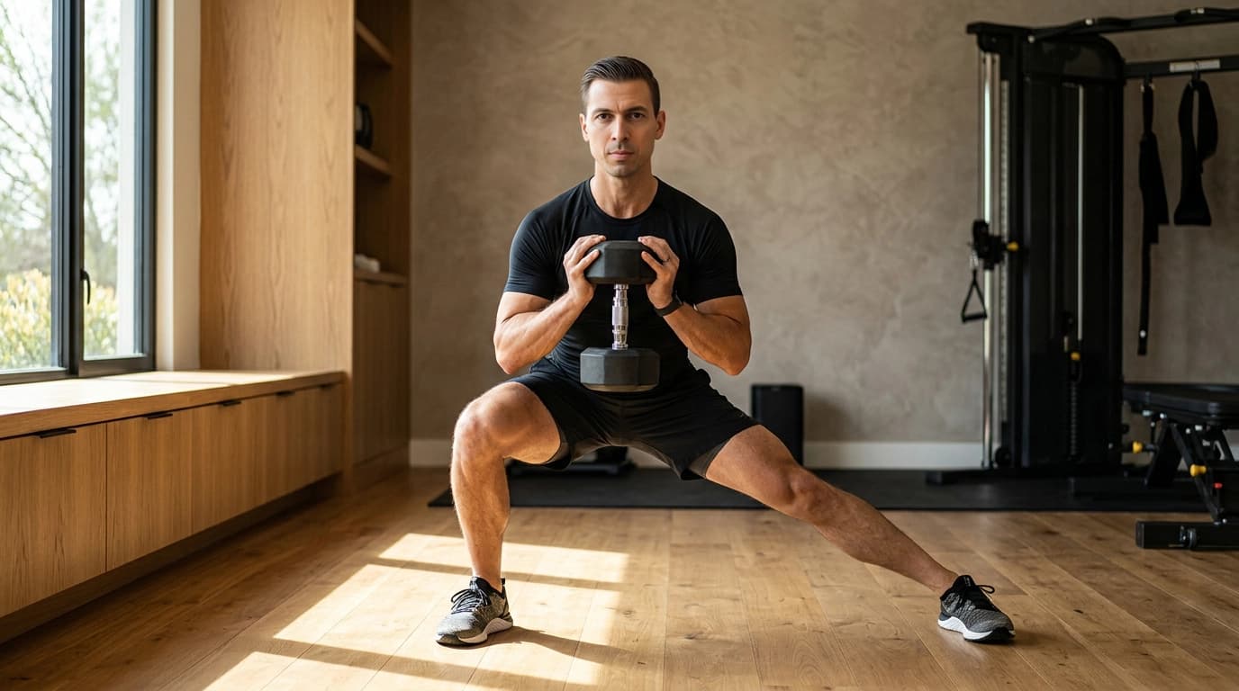 Lateral lunge for lateral control