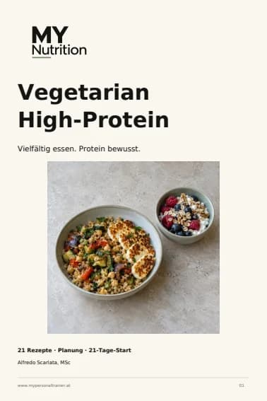 Vegetarian High-Protein – Cover der deutschen PDF-Ausgabe